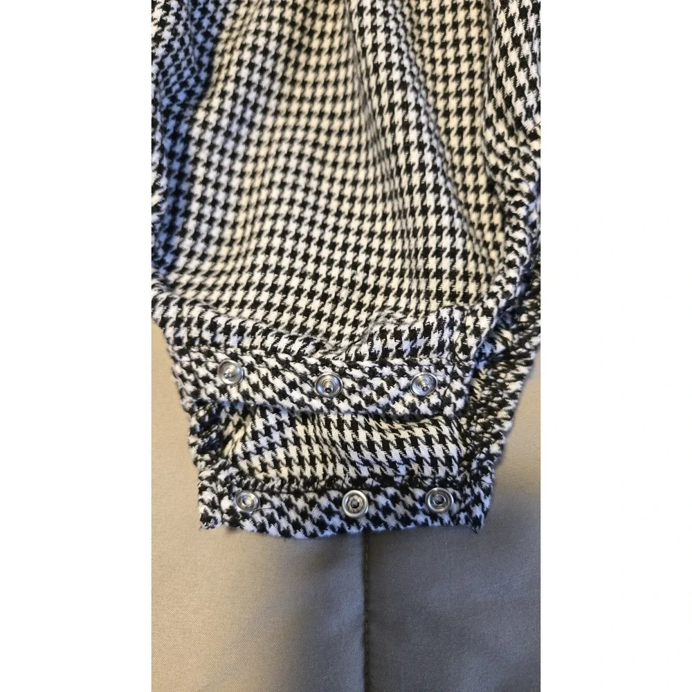Baby Girl Houndstooth Outfit Set 12-18M Lila & Jack Peter Pan Collar + Tights - Picture 5 of 5